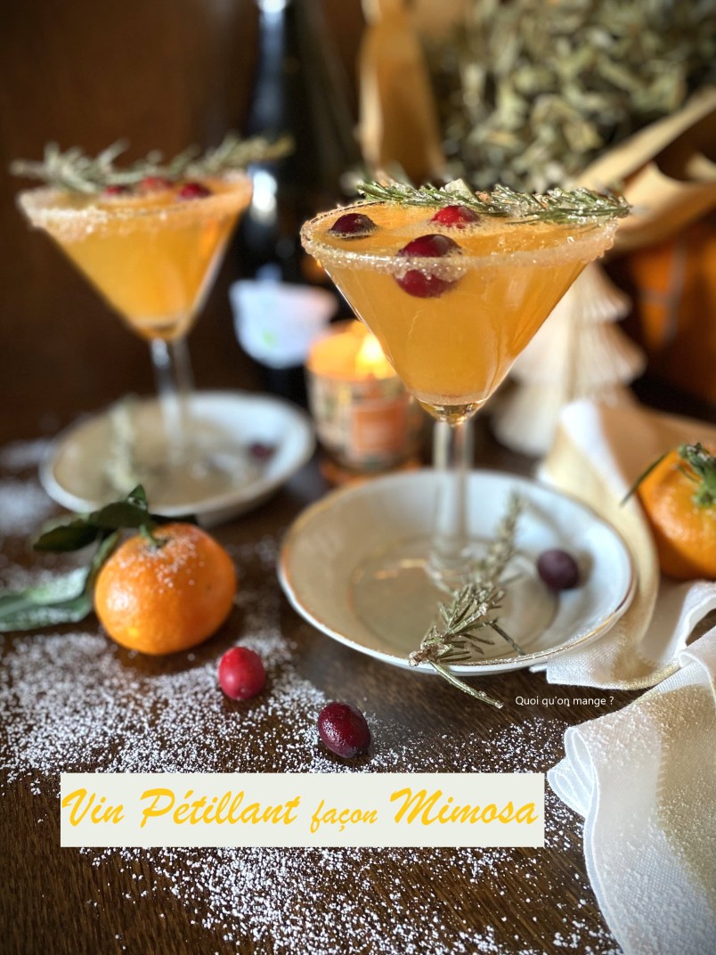 Vin pétillant façon mimosa