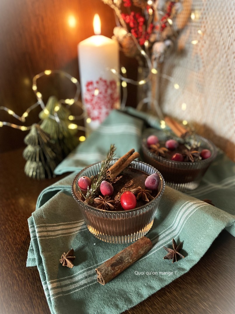 Pudding Chocolat sans cuisson