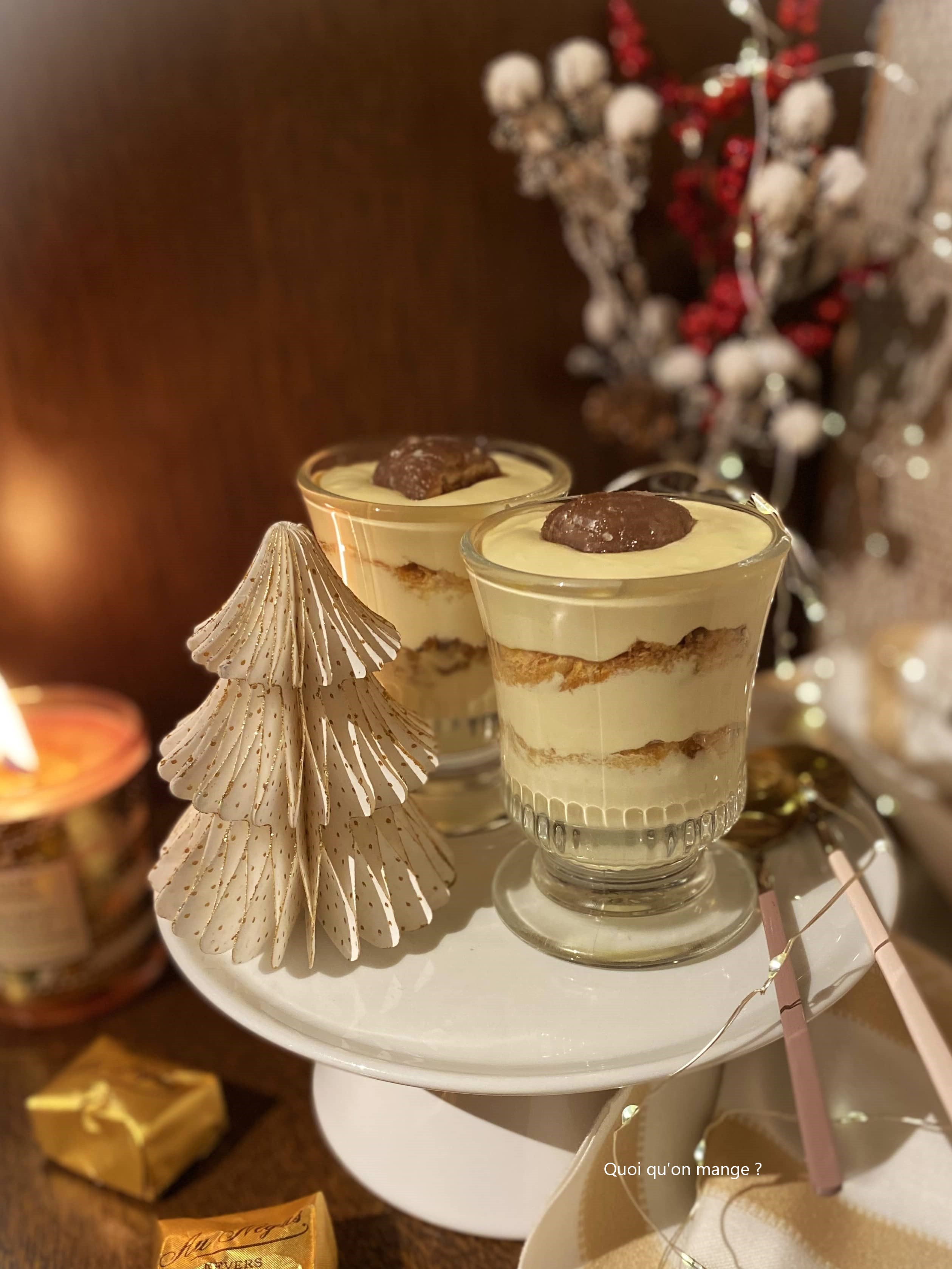 Tiramisù des Fêtes aux fruits confits