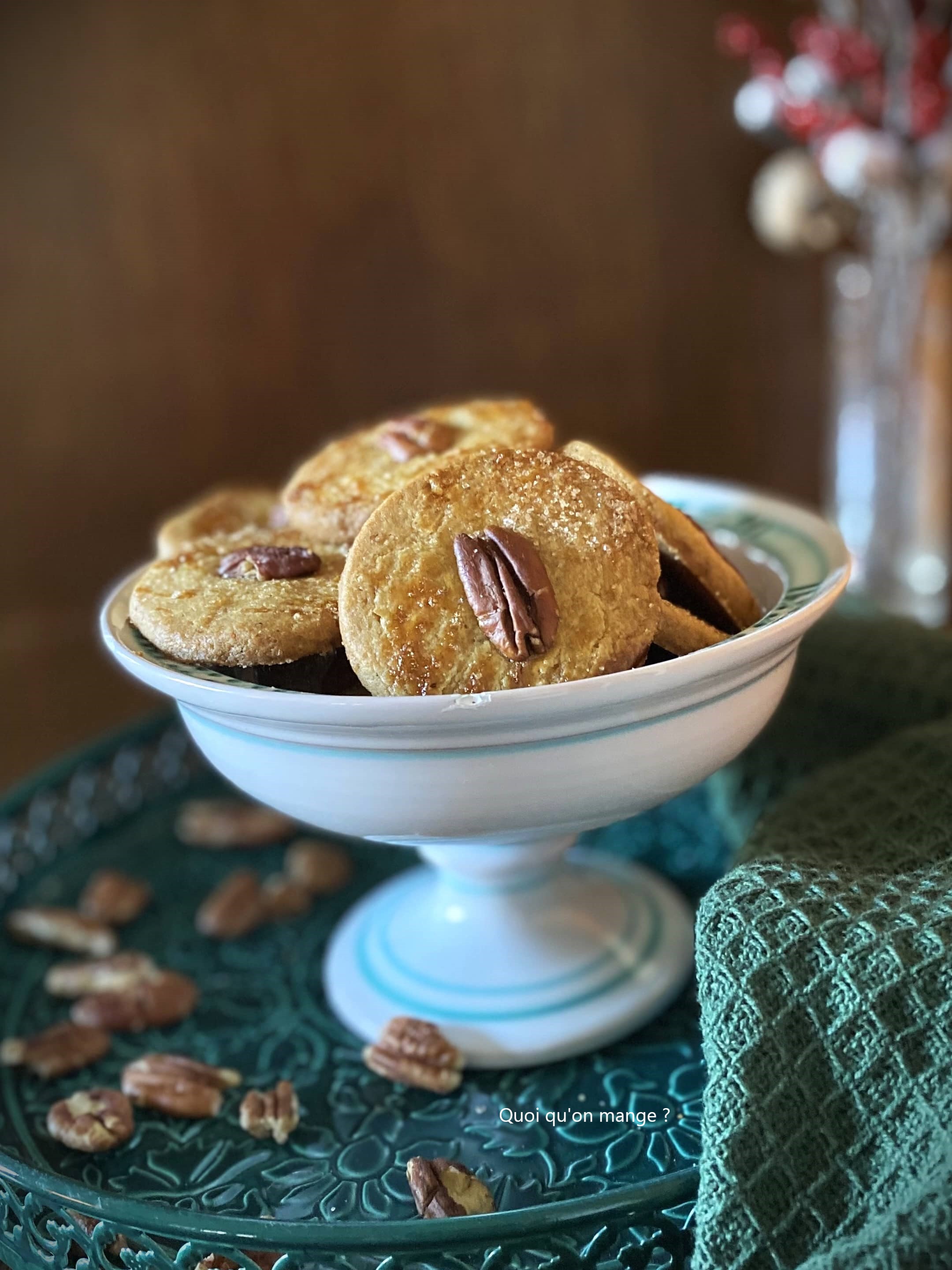Sablés aux noix de Pécan et sirop d'érable