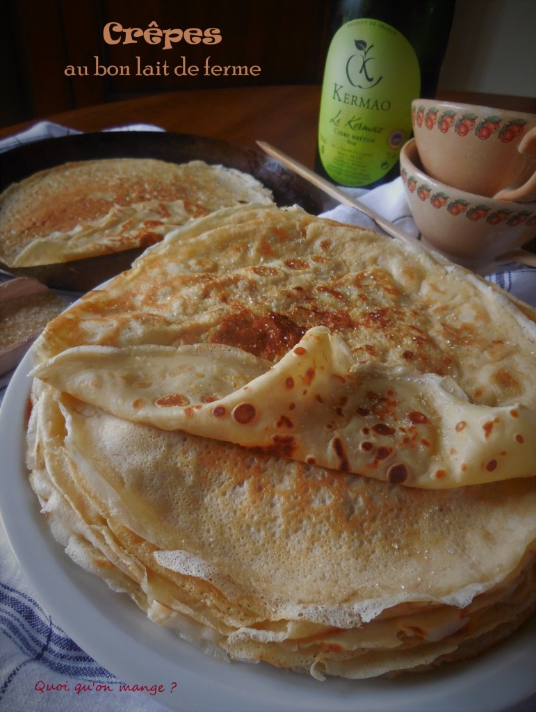Crêpes au bon lait de ferme