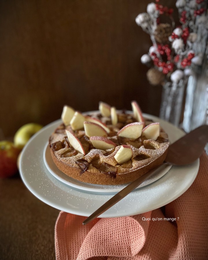 Financier aux pommes saveur pain d'épices