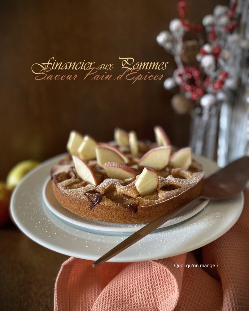 Financier aux pommes saveur pain d'épices