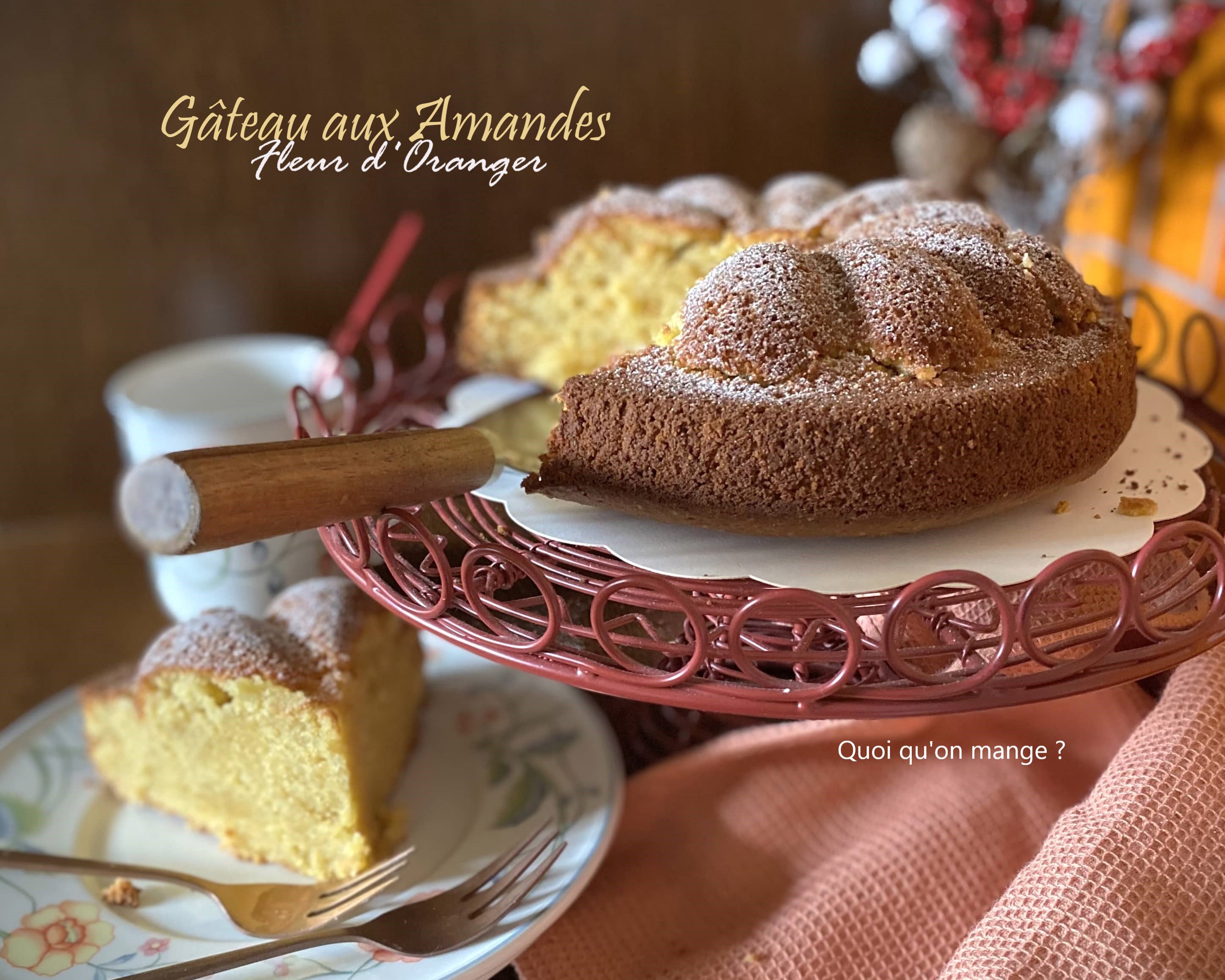 Gâteau aux amandes et fleur d&rsquo;oranger {sans&nbsp;gluten}
