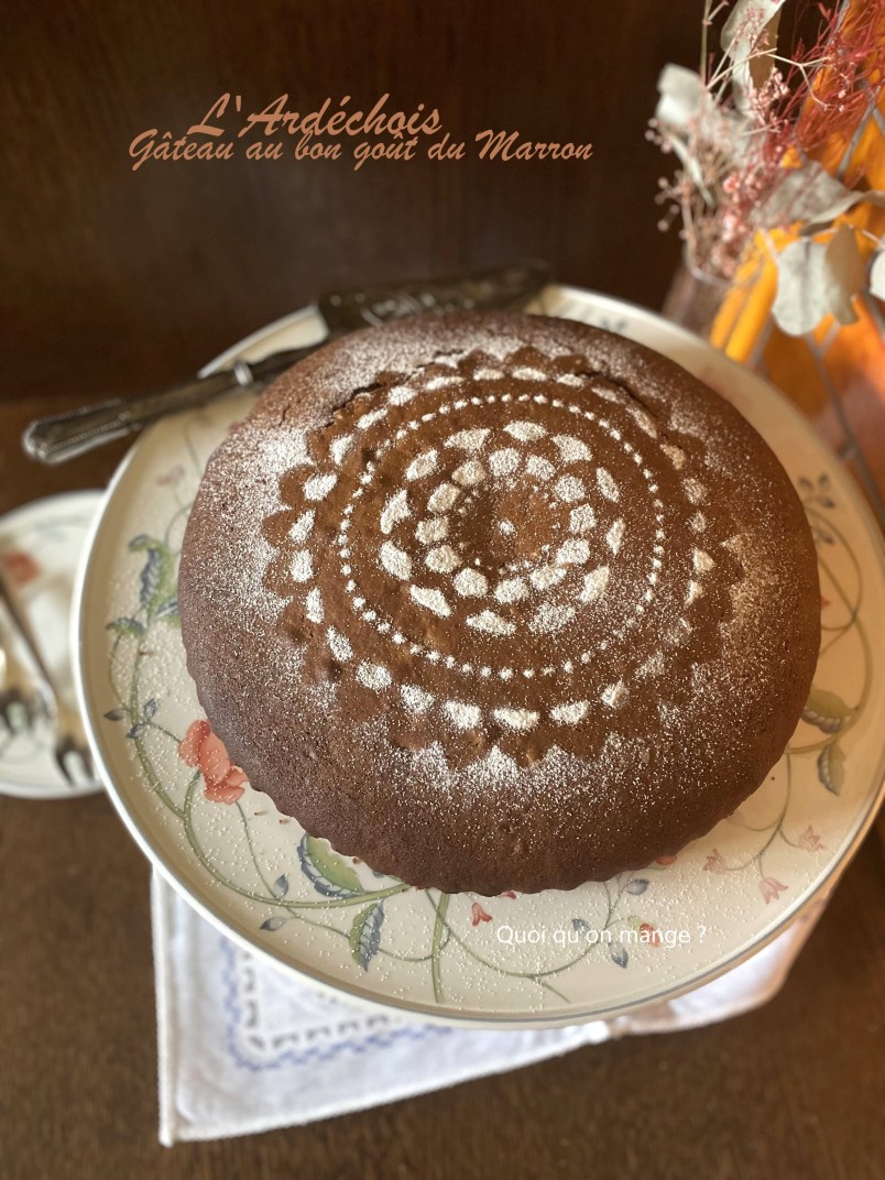 L'Ardéchois, gâteau au bon goût du Marron