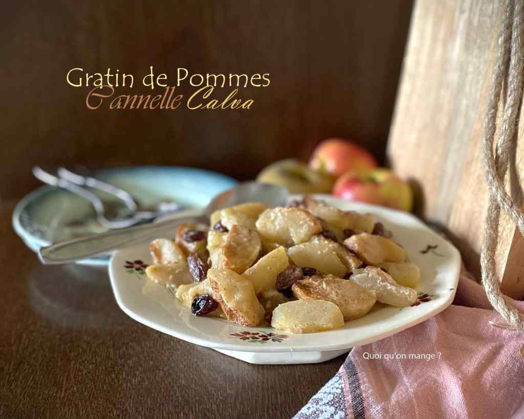 Gratin de pommes à la cannelle et au&nbsp;Calva