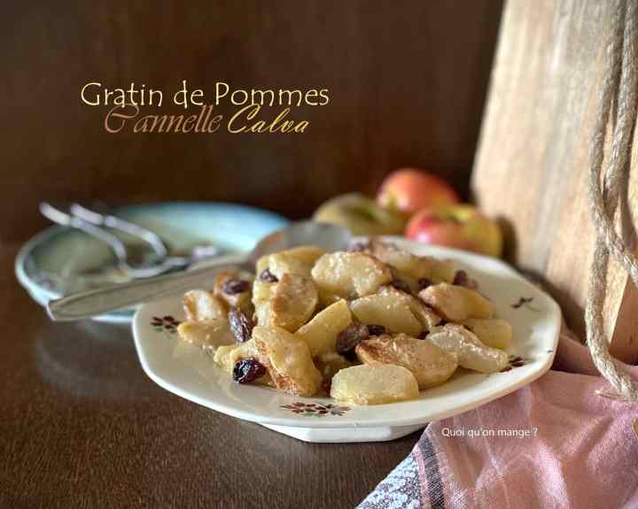 Gratin de pommes à la cannelle et au&nbsp;Calva