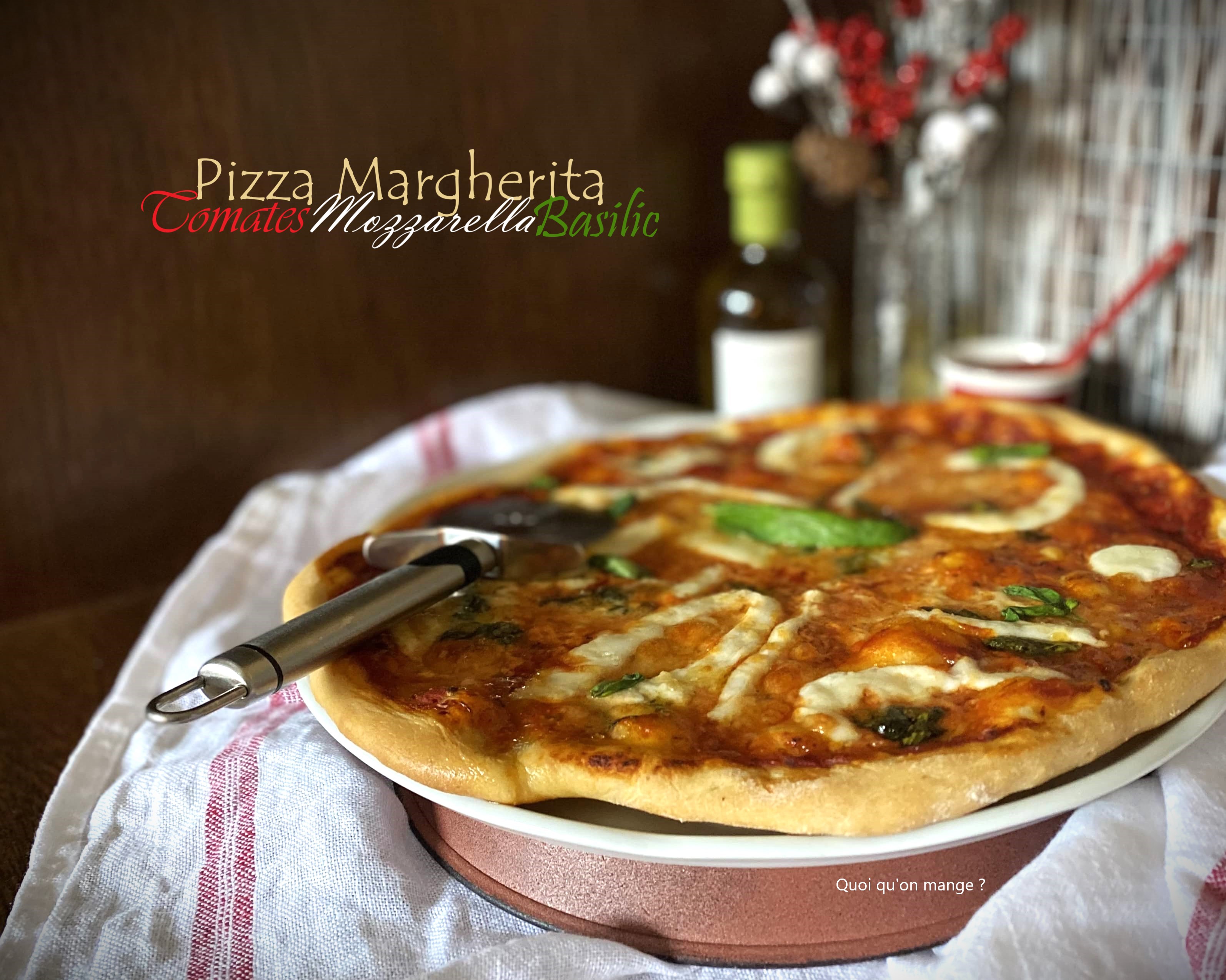 Pizza Margherita faite&nbsp;maison