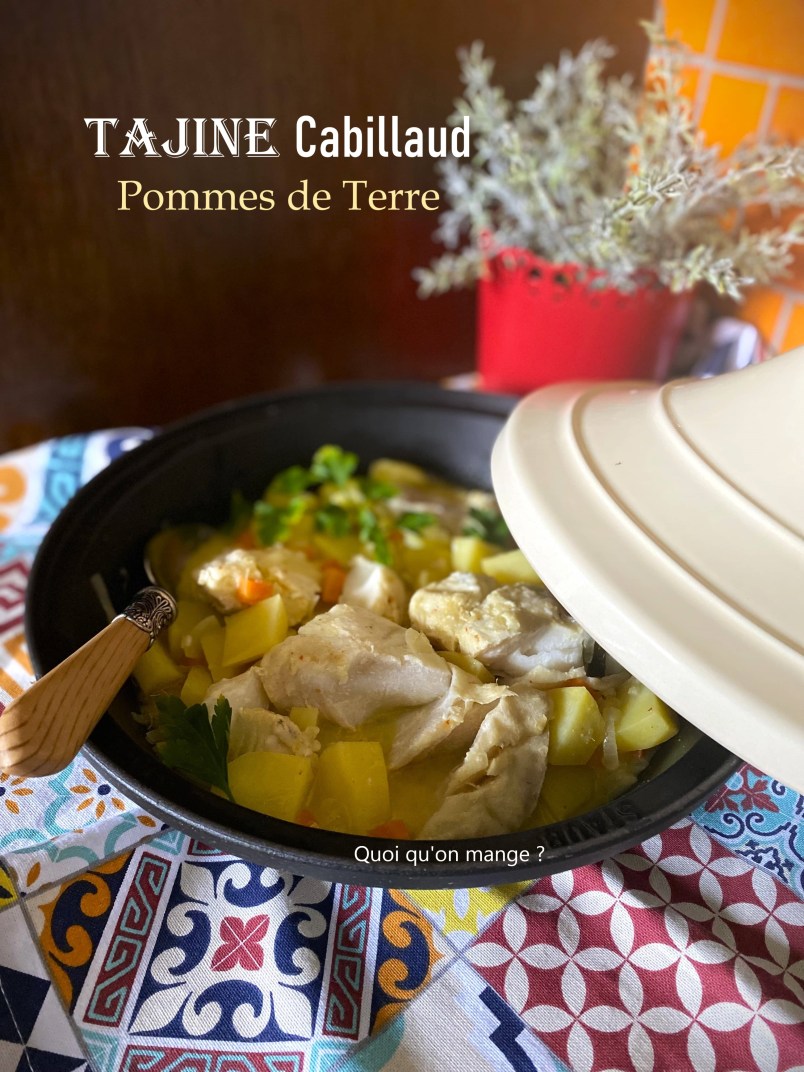 Tajine de cabillaud aux pommes de terre