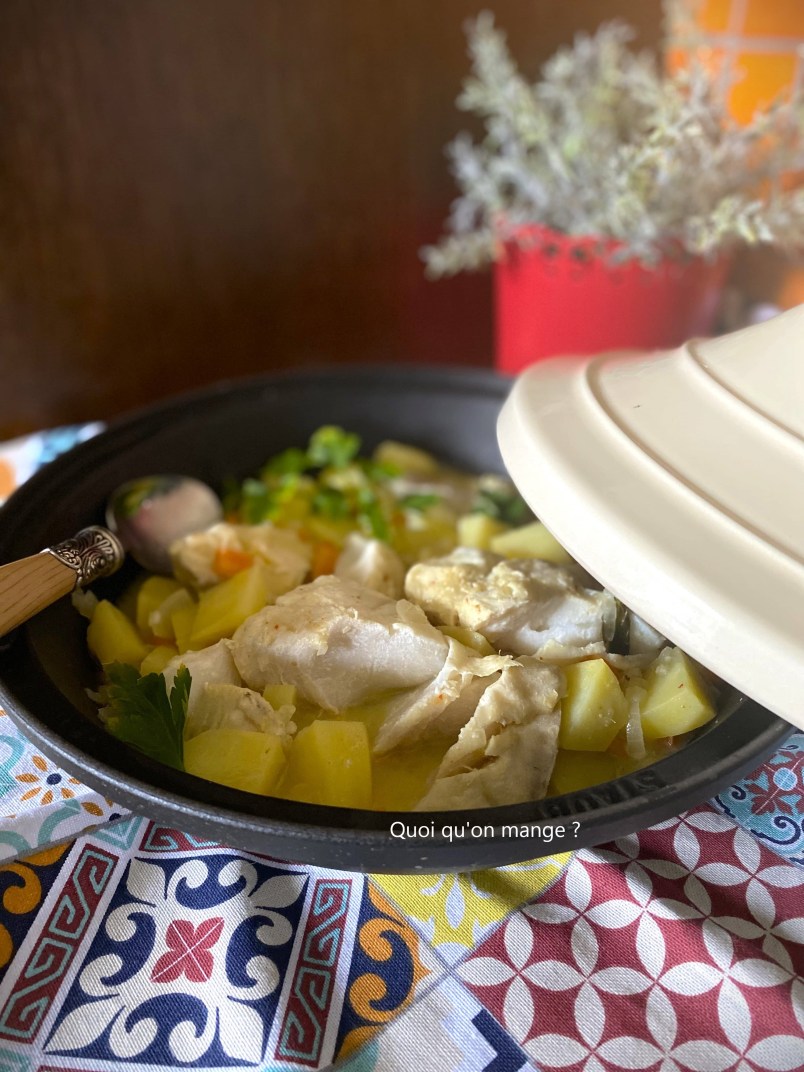 Tajine de cabillaud aux pommes de terre