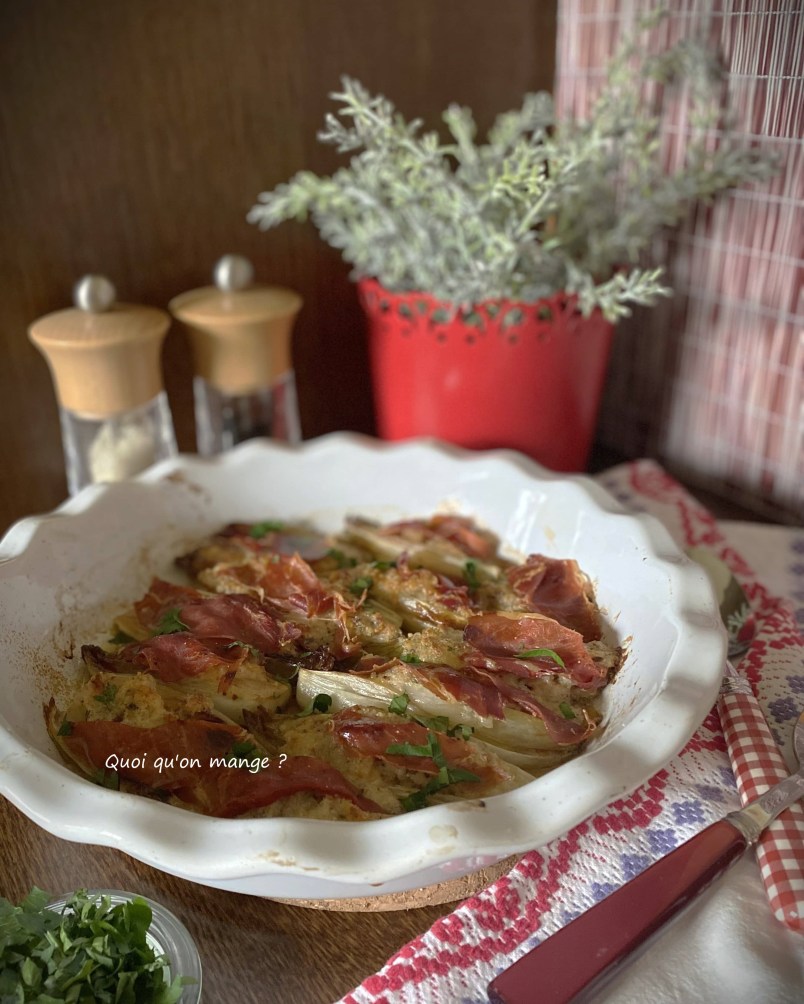 Endives gratinées et jambon de Serrano de Yotam Ottolenghi