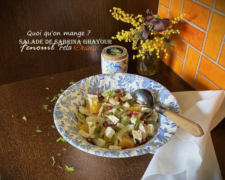 Salade de fenouil – feta – orange et pistaches – Sabrina&nbsp;Ghayour