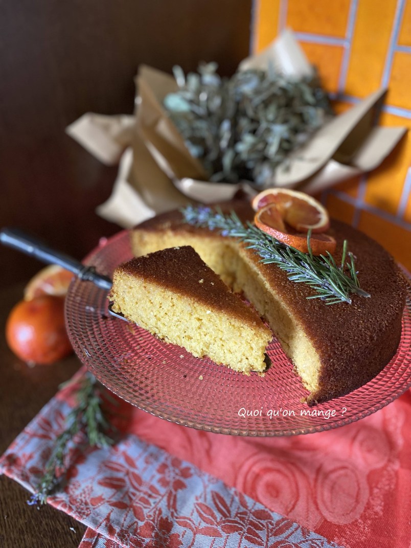 Gâteau de Polenta aux Oranges et au Miel