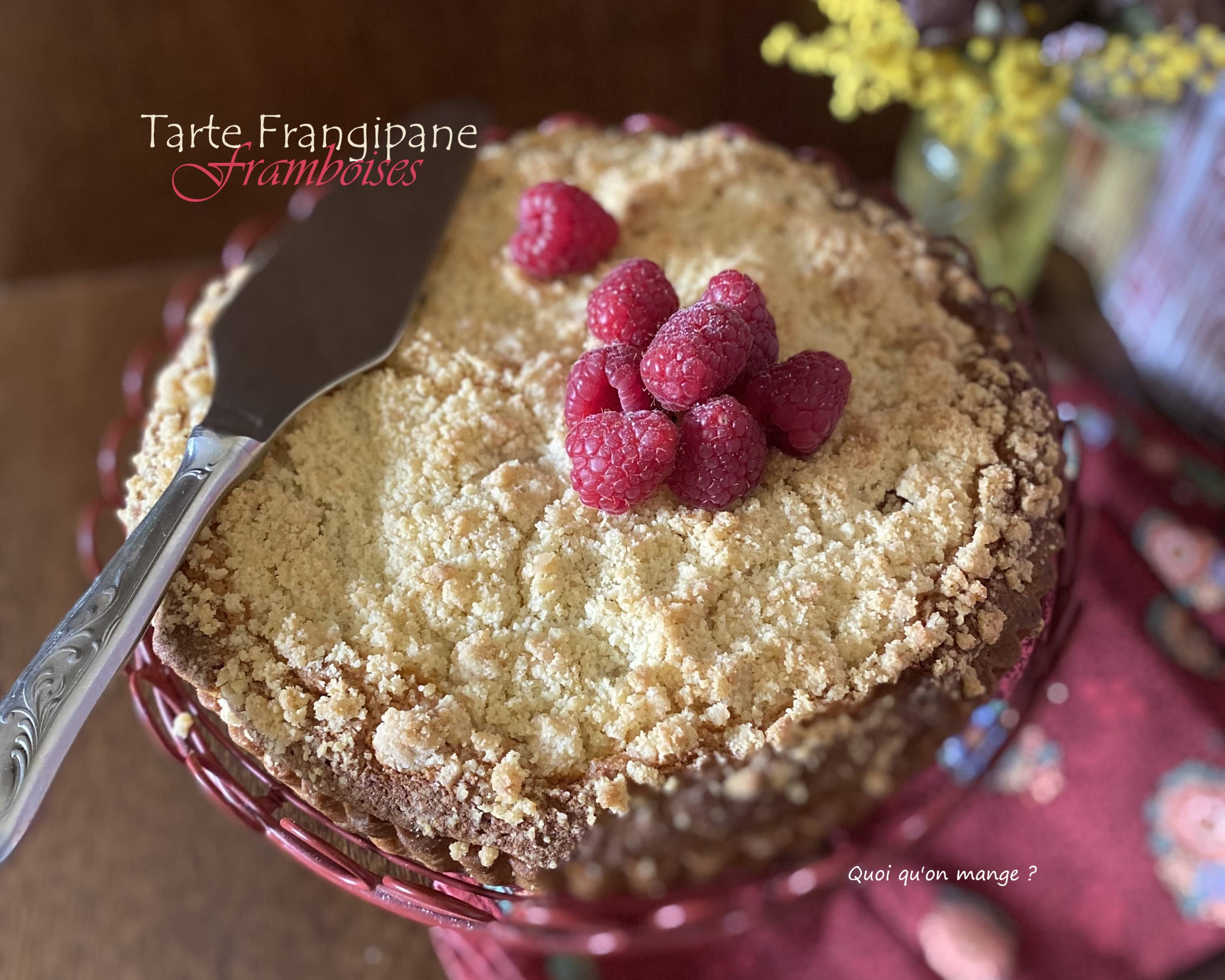Tarte frangipane – Framboises&nbsp;fraîches