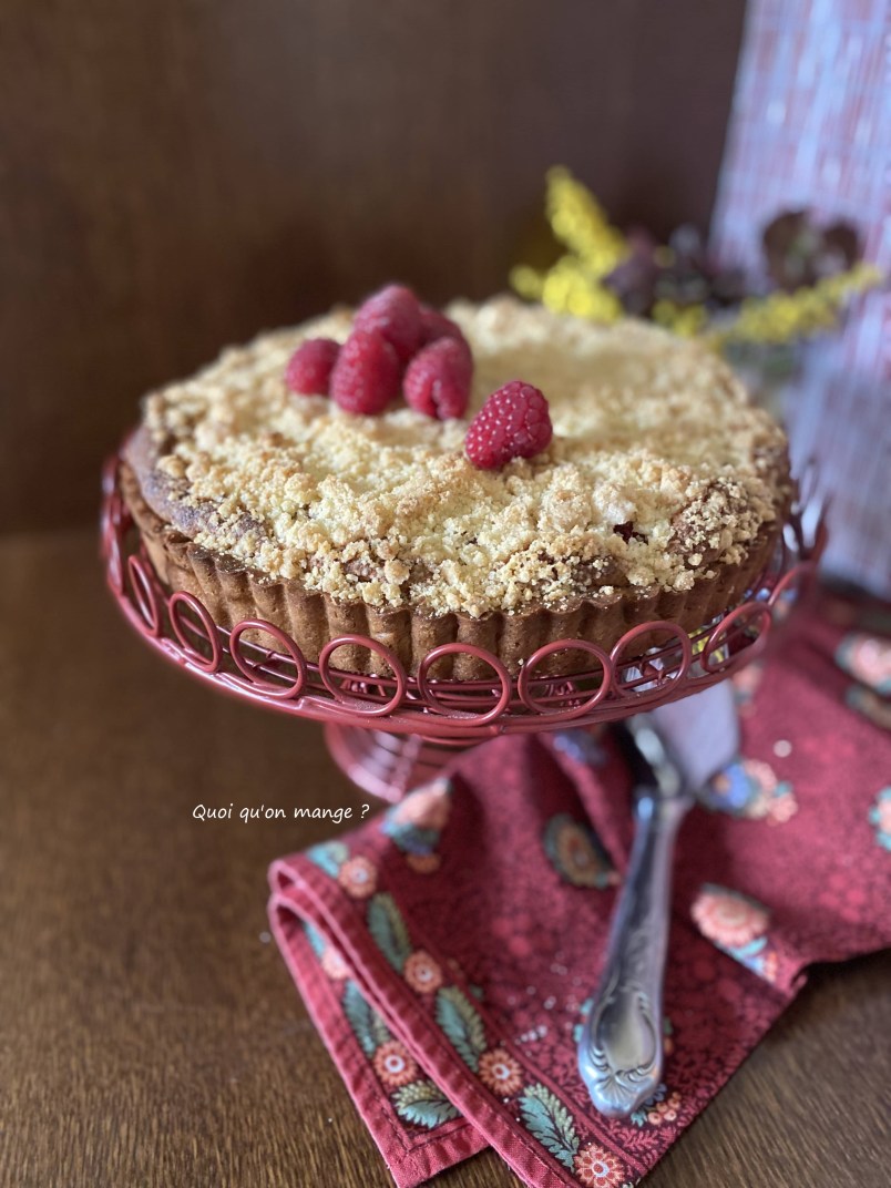 Tarte Frangipane aux Framboises Fraîches