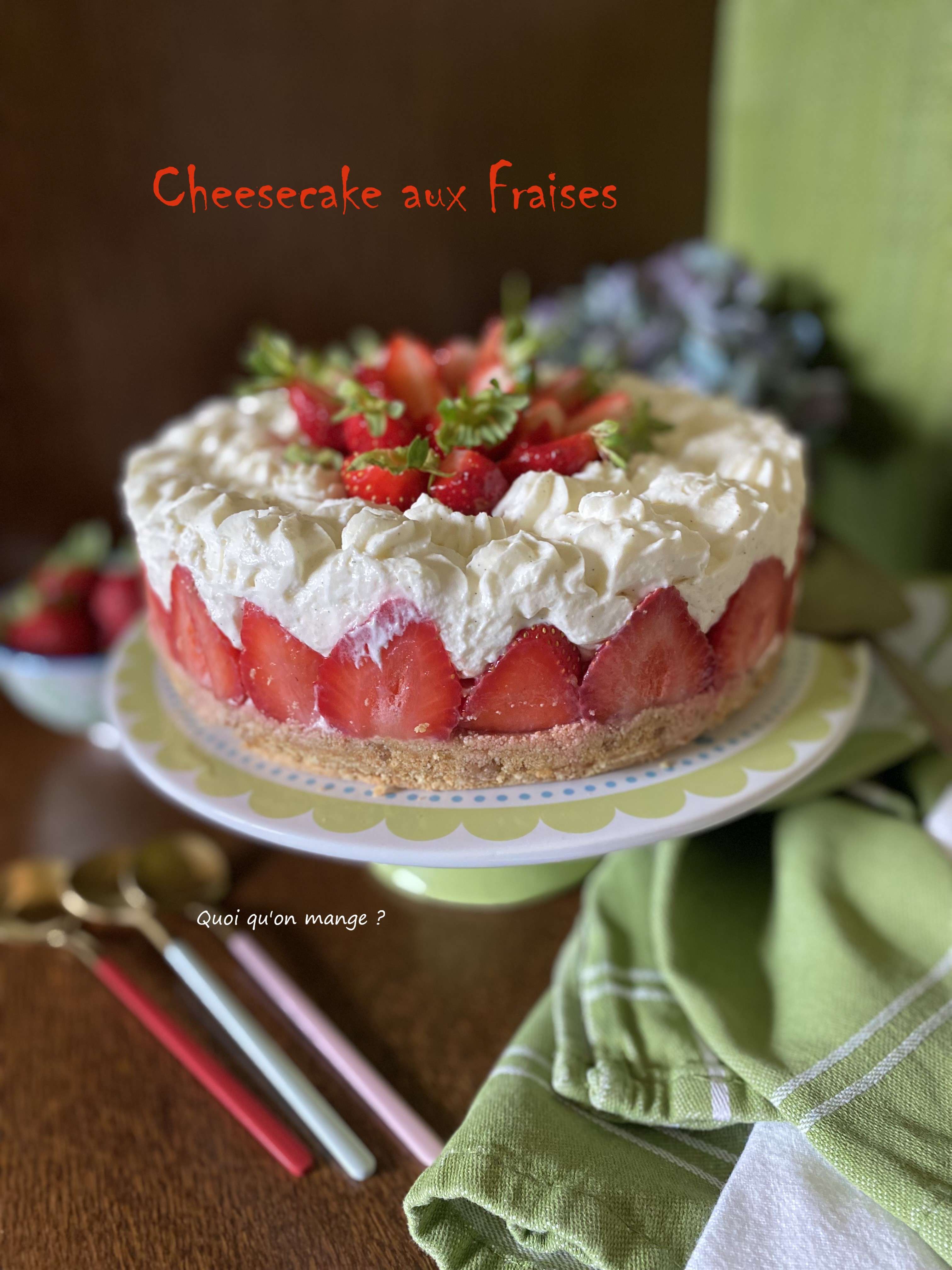 Cheesecake aux Fraises