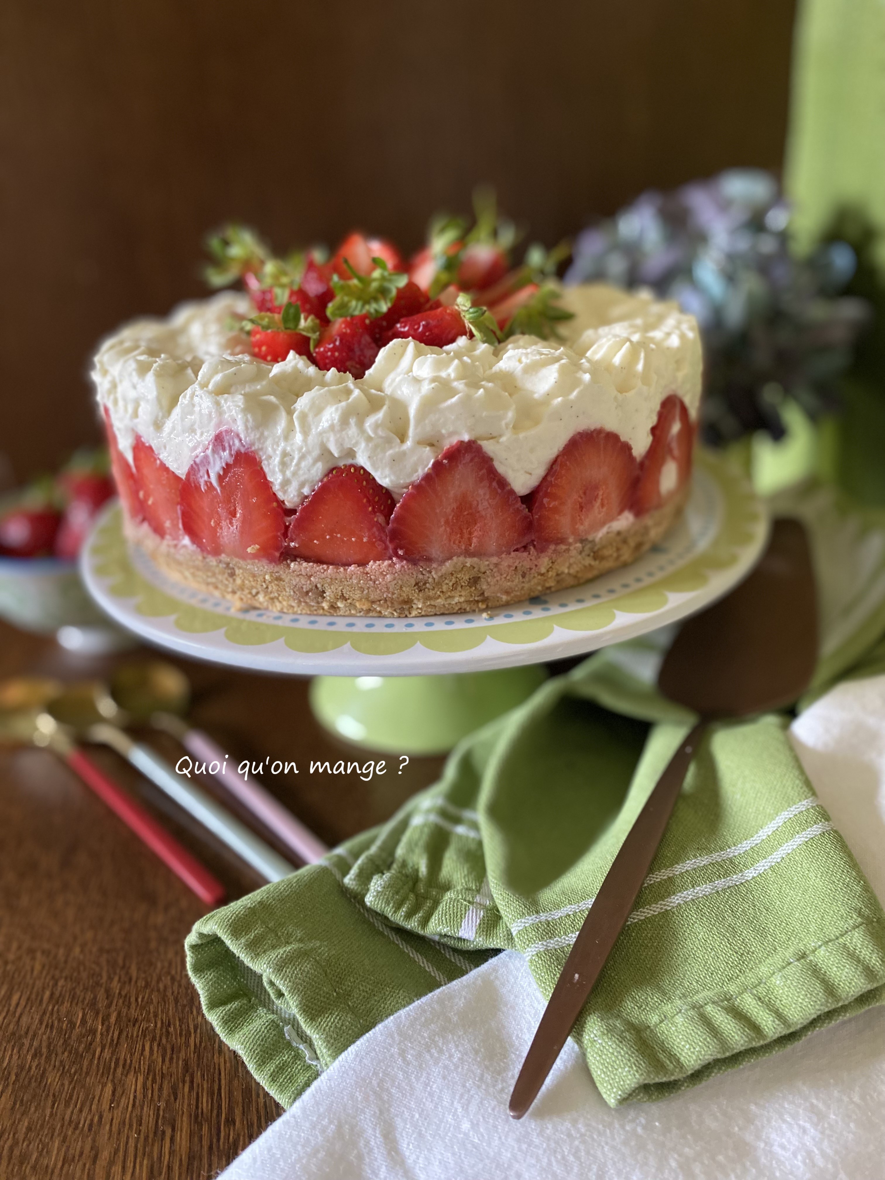 Cheesecake aux Fraises