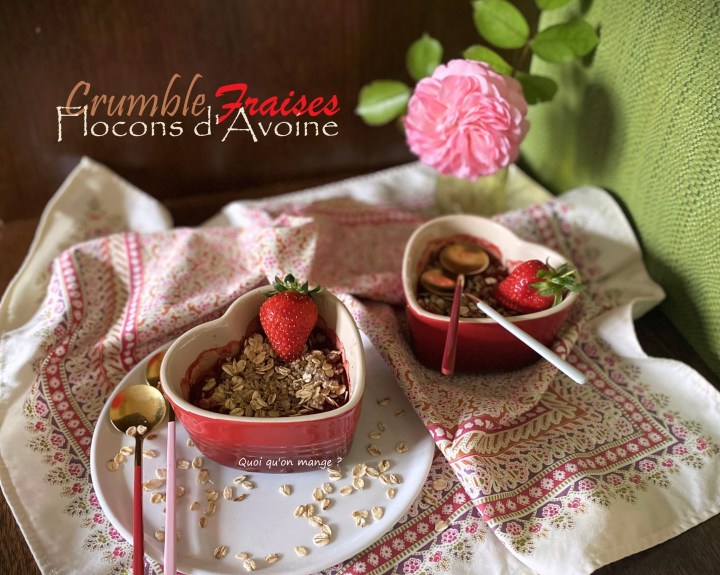 Crumble aux fraises et flocons d&rsquo;avoine – dessert fruité sans&nbsp;gluten