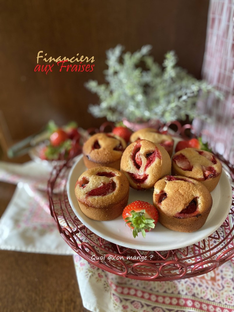 Financiers aux Freizh avec des Fraises Fraîches