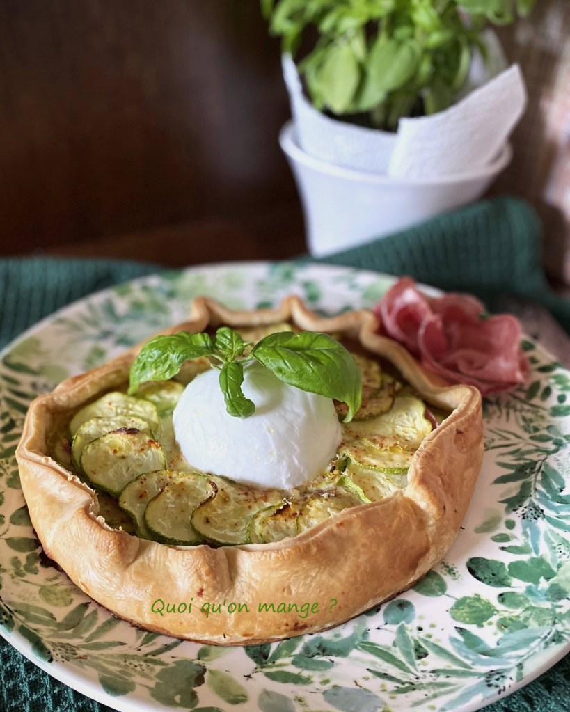 Tarte Rustique Courgette Mozzarella