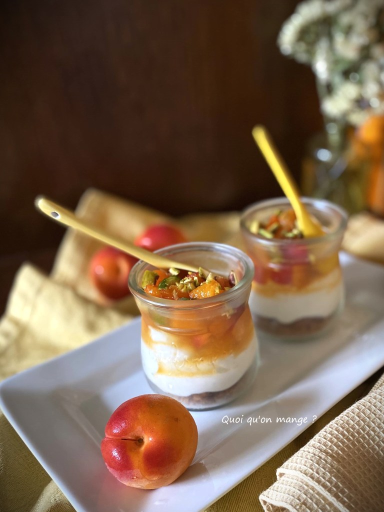 Verrines Abricot Fromage Blanc & Spéculoos