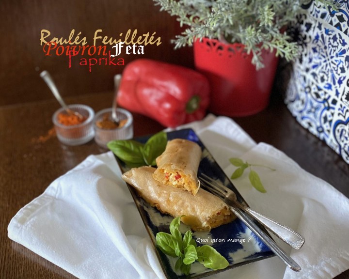 Roulés feuilletés au poivron rouge, feta et paprika – une recette d&rsquo;inspiration grecque