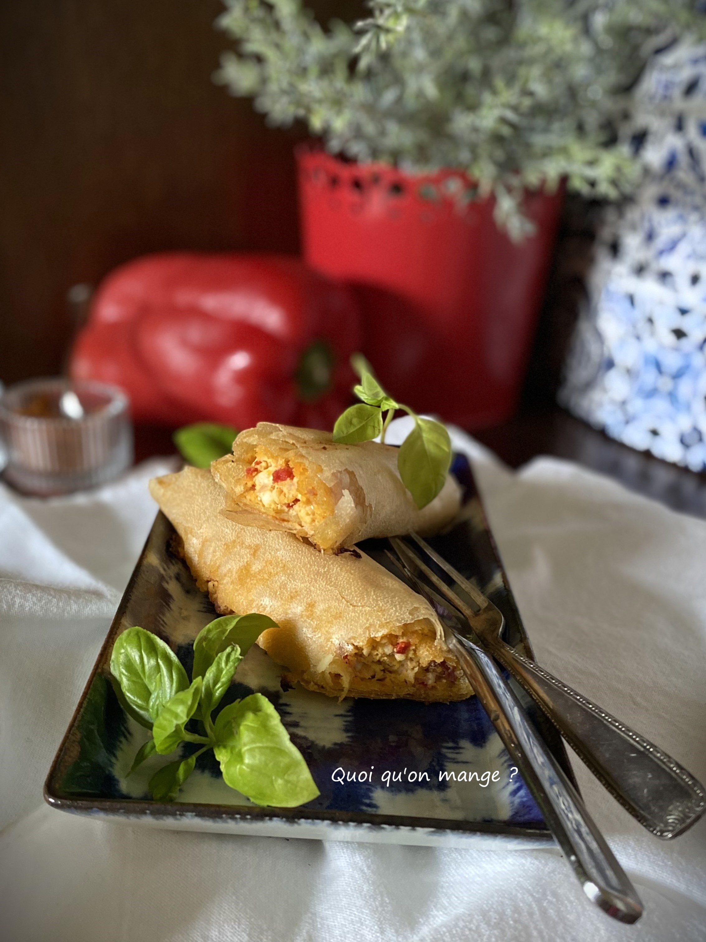 Roulés Feuilletés Poivron Feta & Paprika