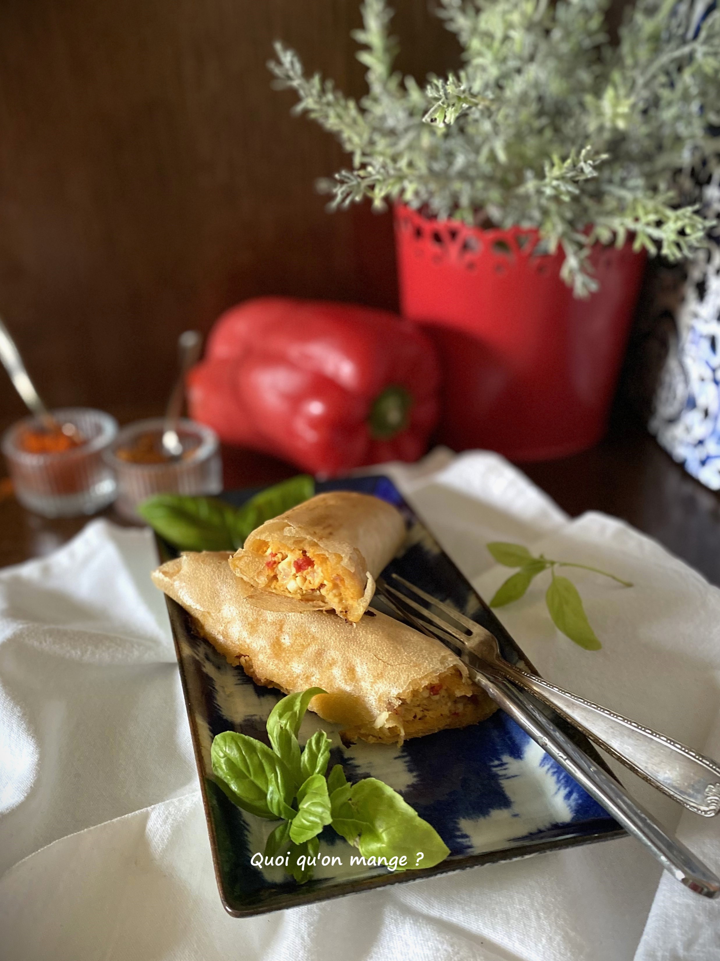 Roulés Feuilletés Poivron Feta & Paprika