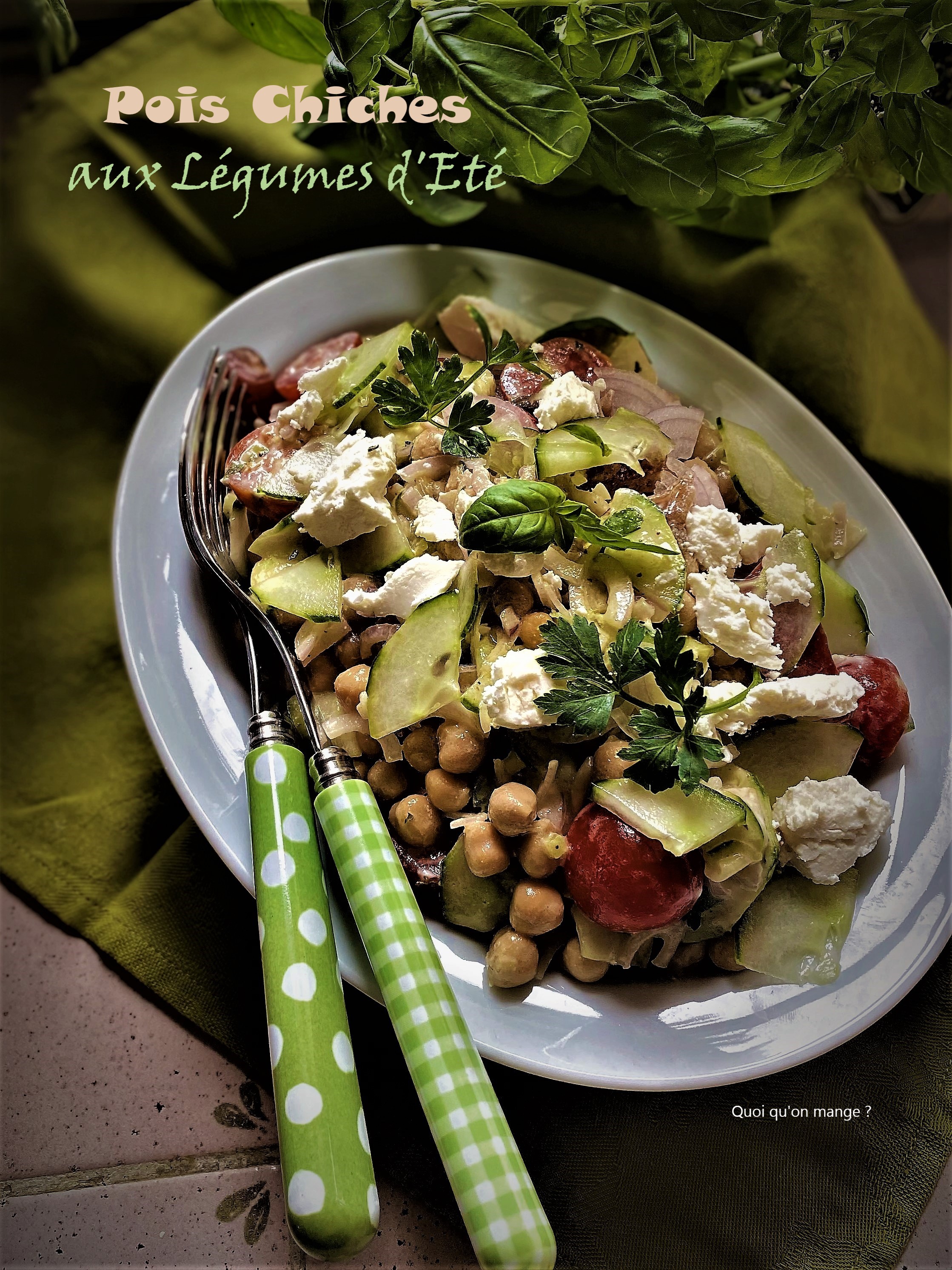 Salade de Pois Chiches aux Légumes d'Eté