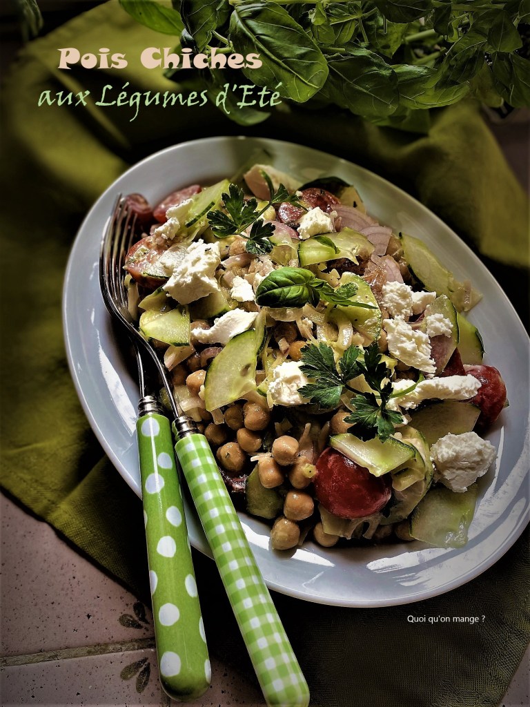 Salade de Pois Chiches aux Légumes d'Eté