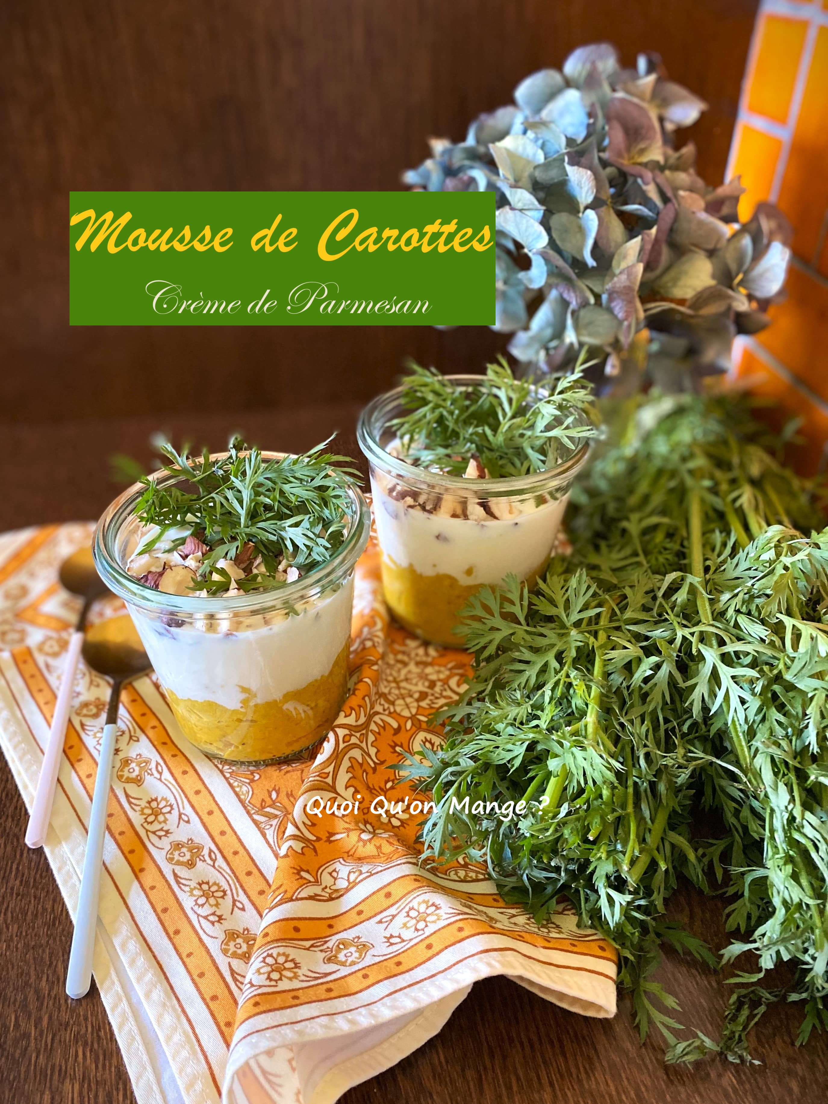 Mousse de Carottes, Crème de Parmesan