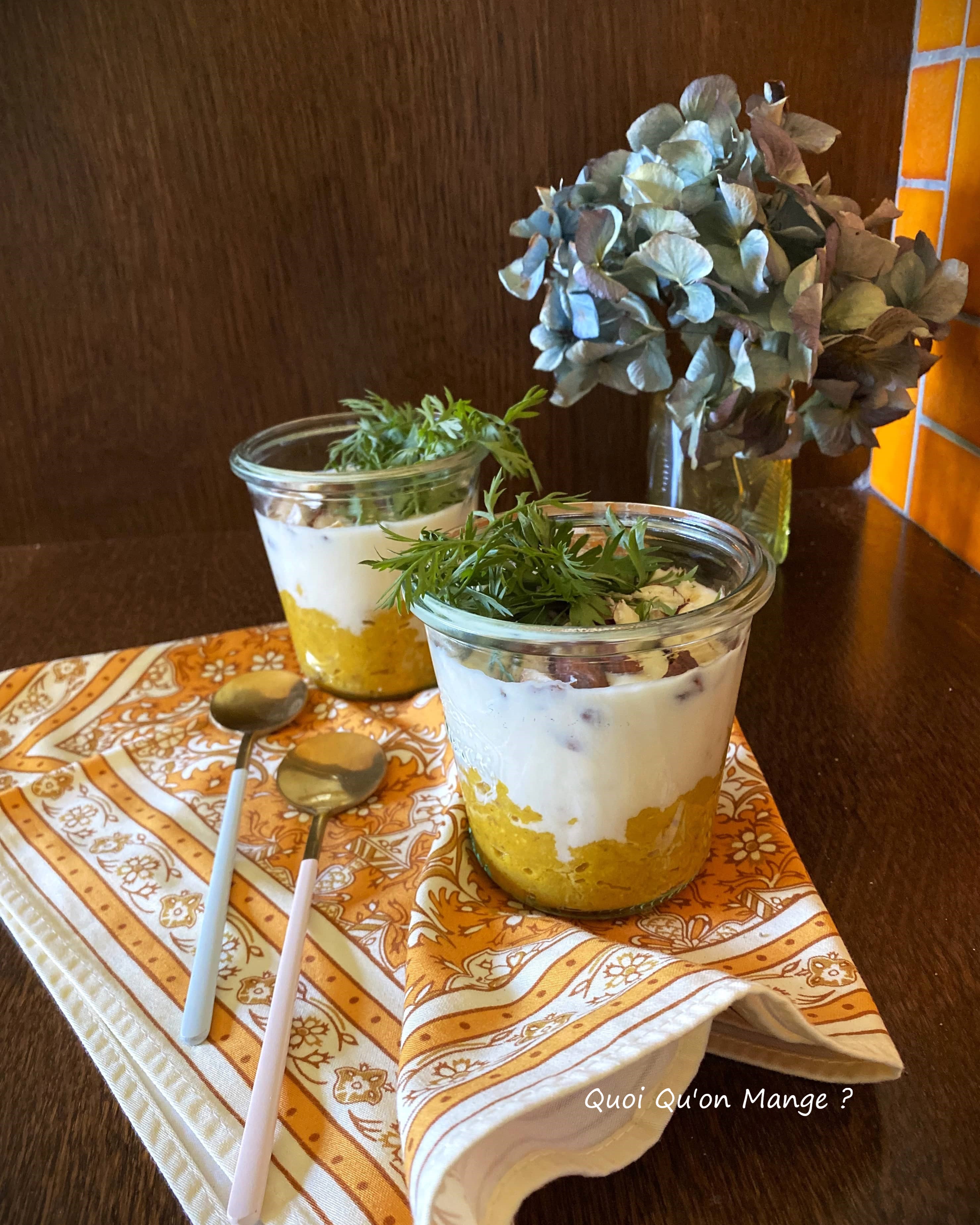 Mousse de Carottes, Crème de Parmesan