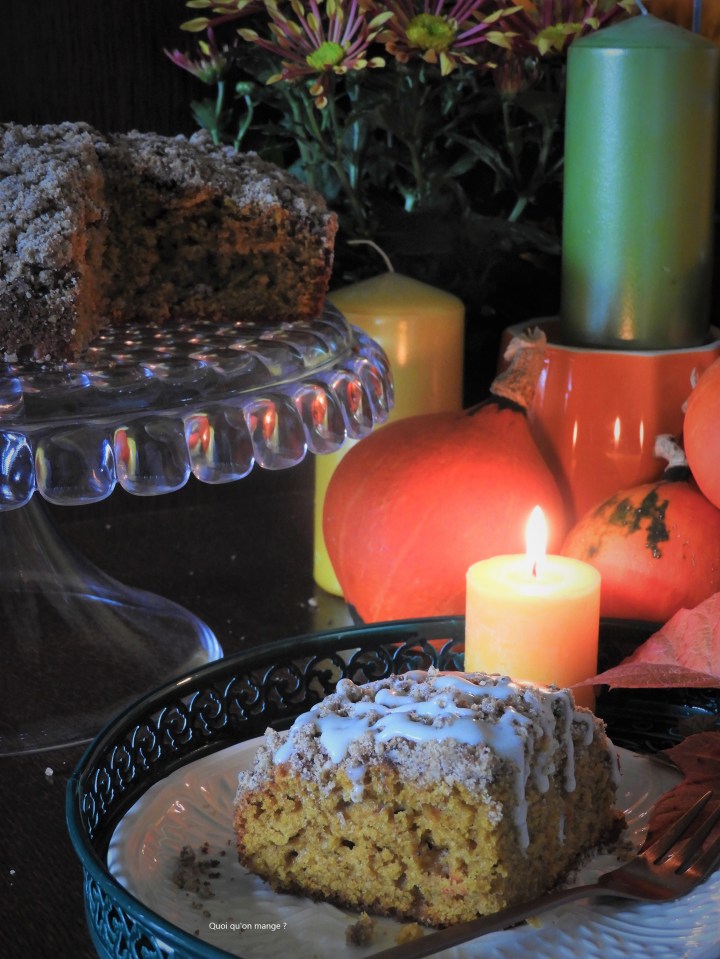 Gâteau streusel au potimarron