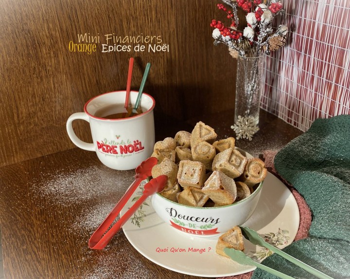 Mini financiers à l&rsquo;orange au bon goût des épices de&nbsp;Noël