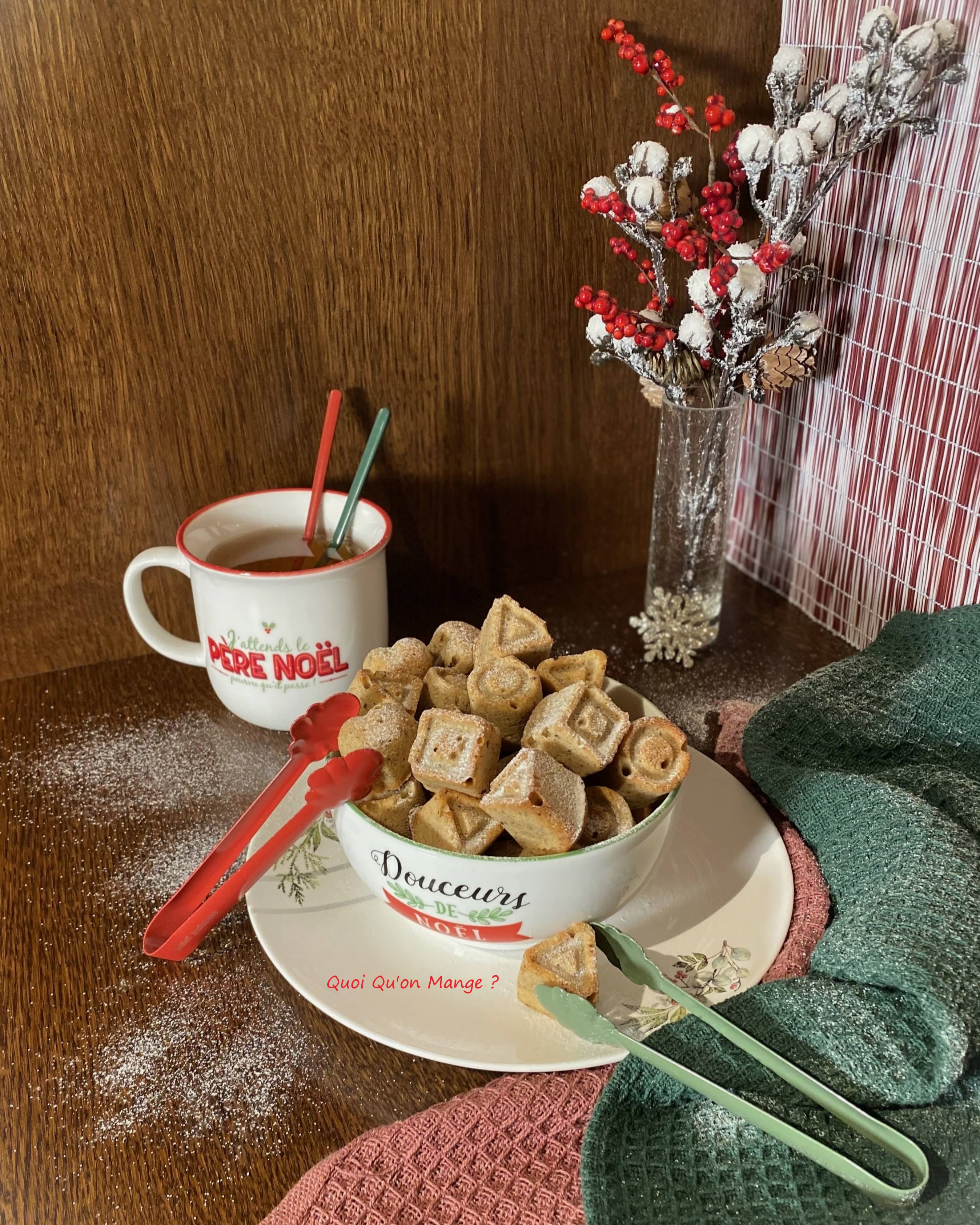 Mini Financiers à l'Orange et aux Epices de Noël