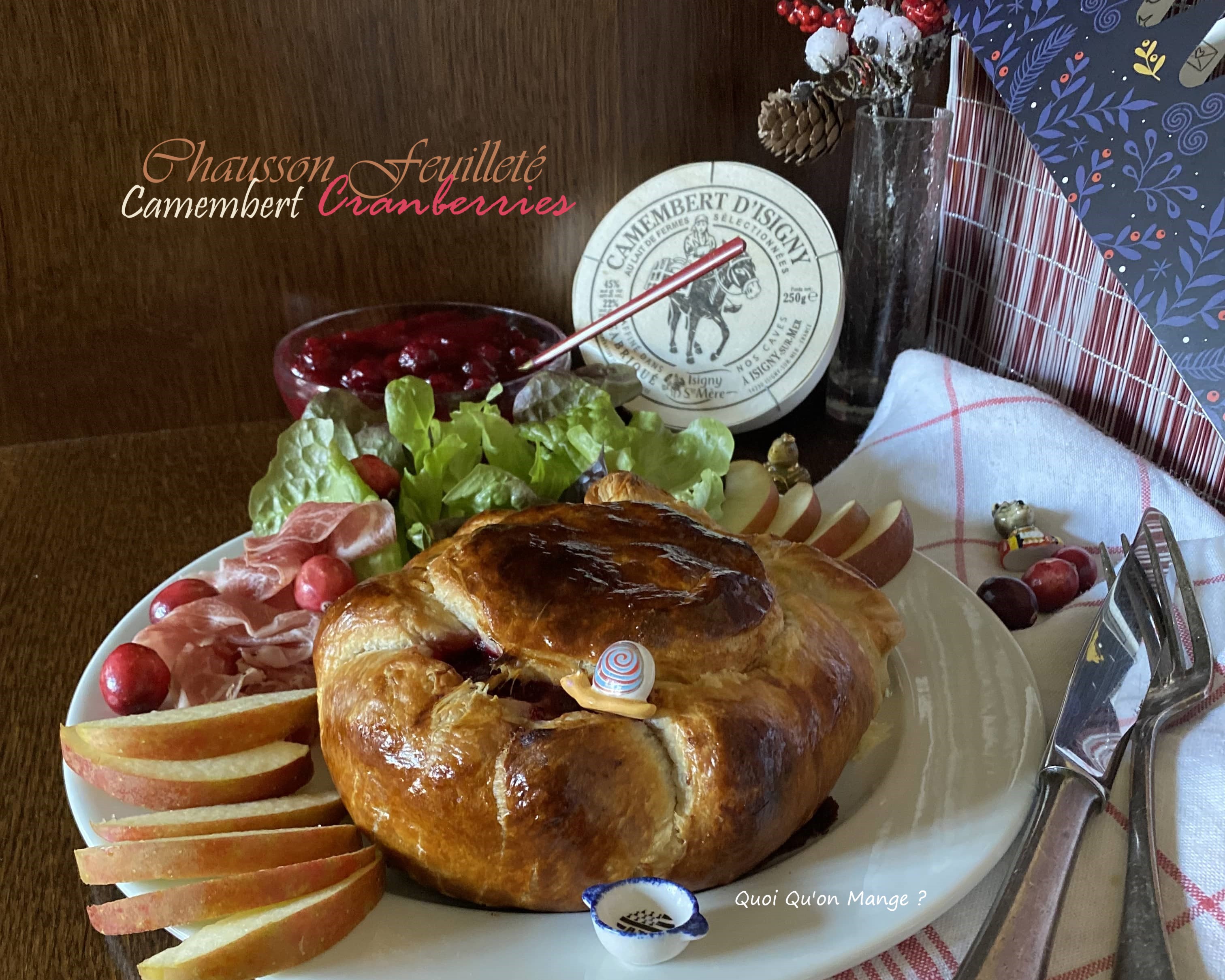 Chausson feuilleté au camembert et cranberries – Idée pour un brunch&nbsp;gourmand
