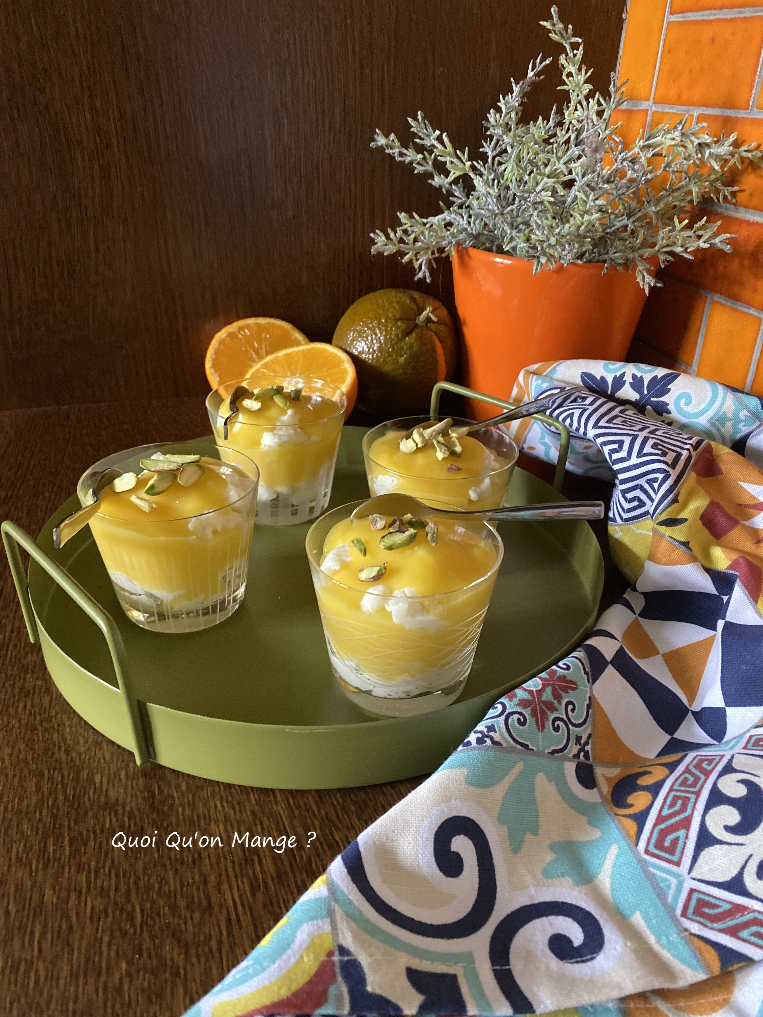 Petits Crémeux à l'Orange