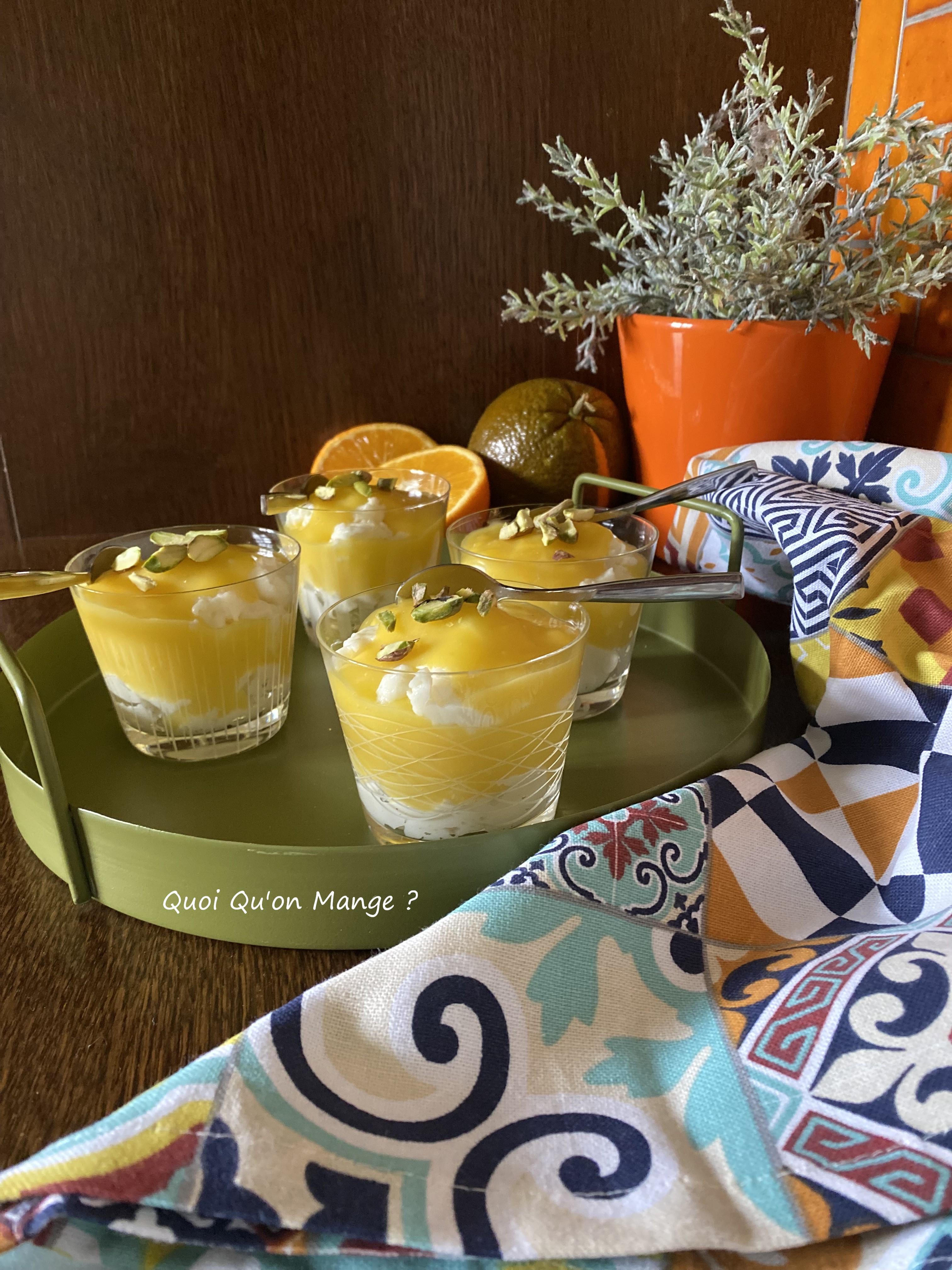 Petits Crémeux à l'Orange