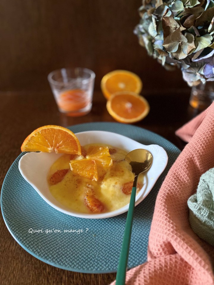 Gratin aux Oranges Sanguines à la Fleur d'Oranger