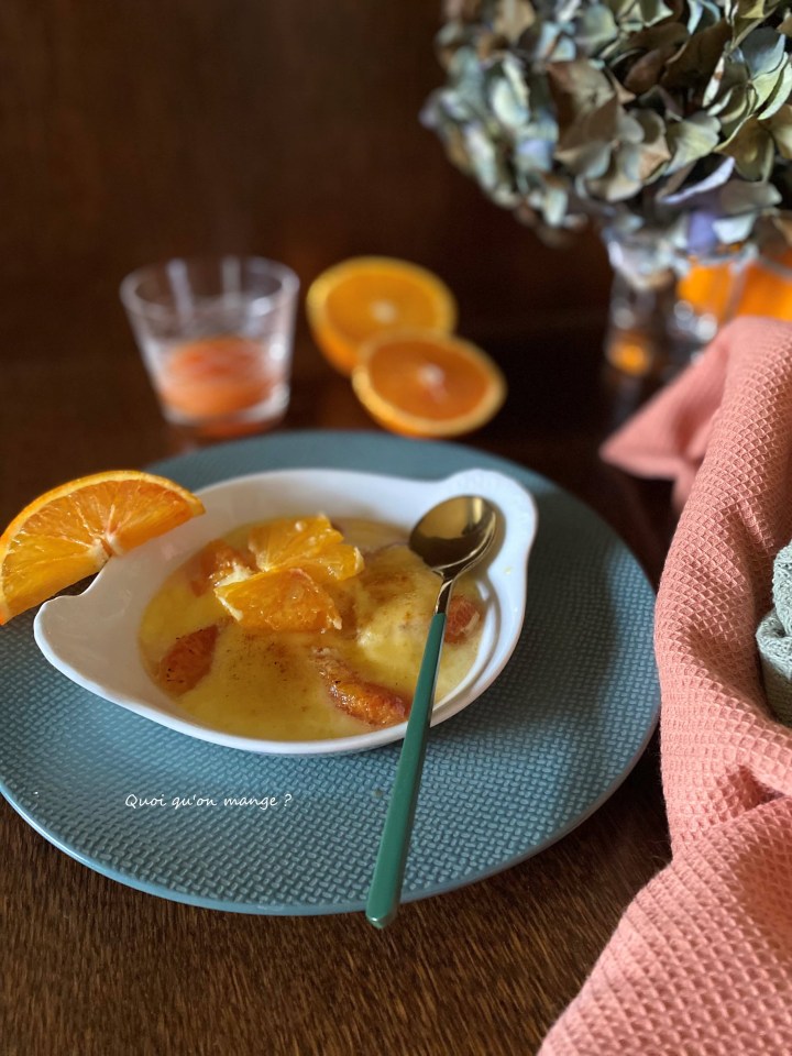 Gratin aux Oranges Sanguines à la Fleur d'Oranger