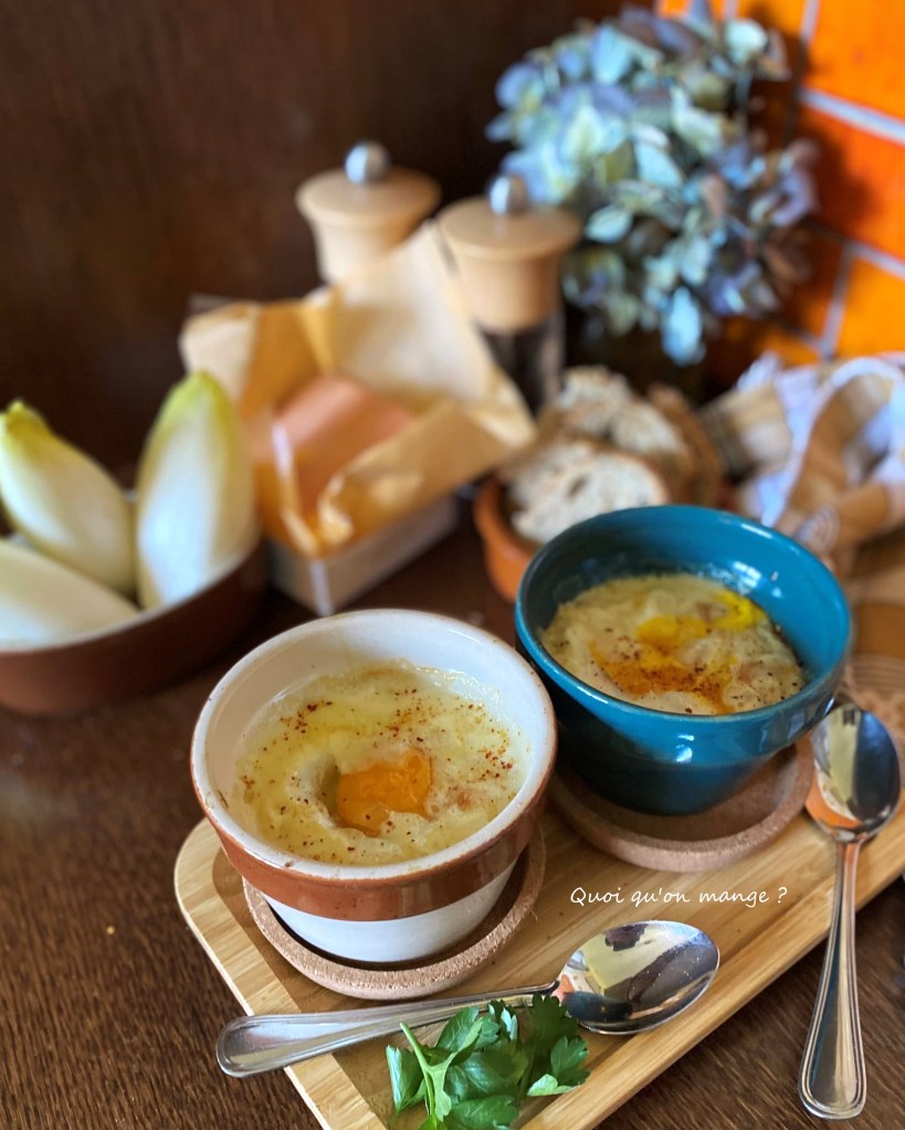 Œufs Cocotte - Endives - Maroilles