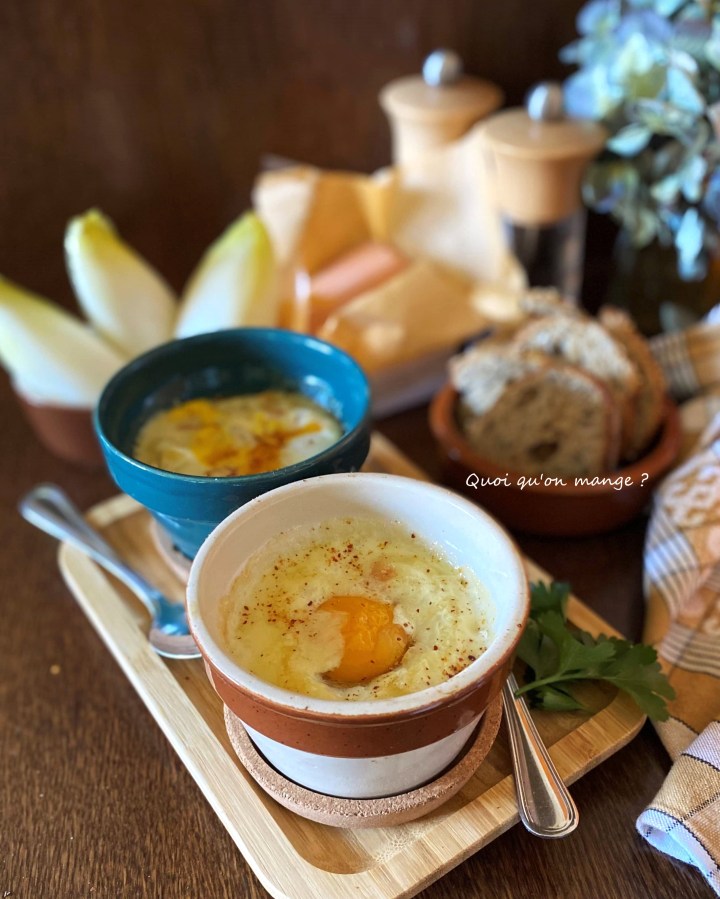 Œufs Cocotte - Endives - Maroilles