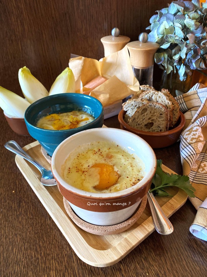 Œufs Cocotte - Endives - Maroilles