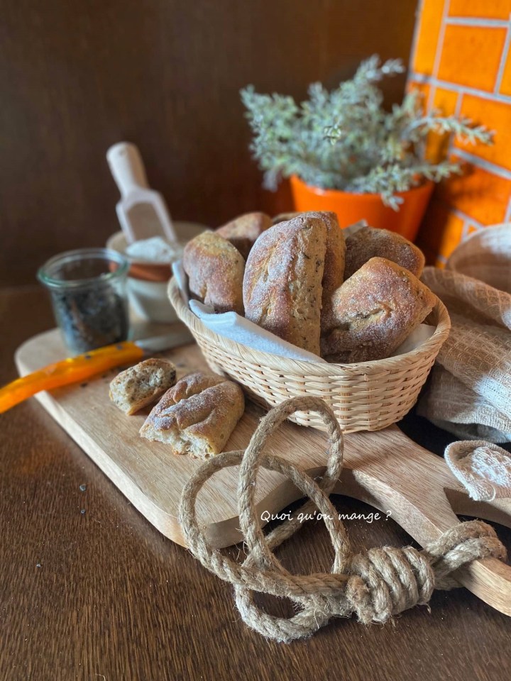 Mini Pains au Kamut et au Wakamé