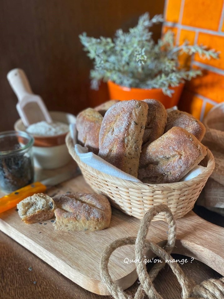 Mini Pains au Kamut et au Wakamé