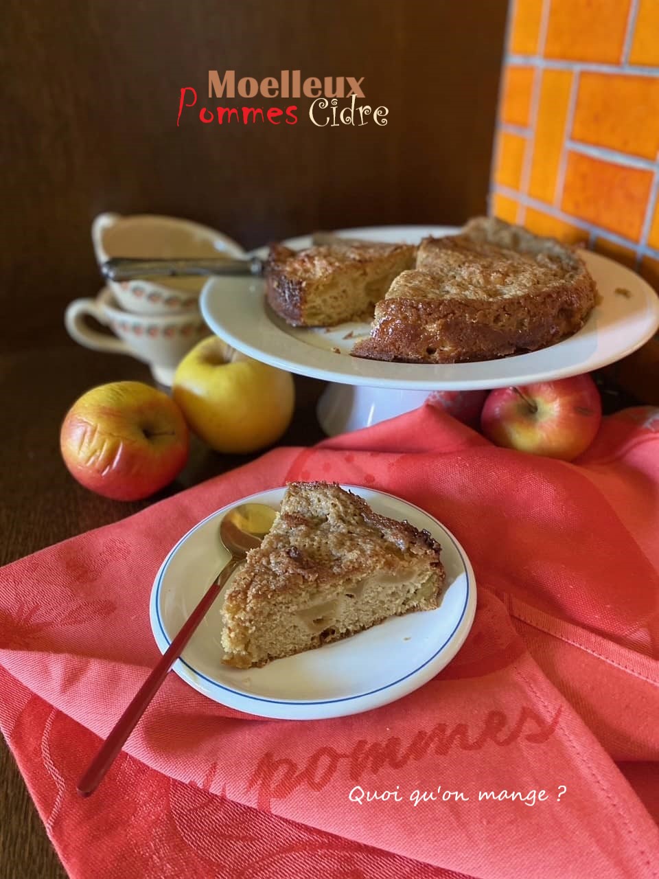 Moelleux aux Pommes – flétries ou pas – et au&nbsp;Cidre