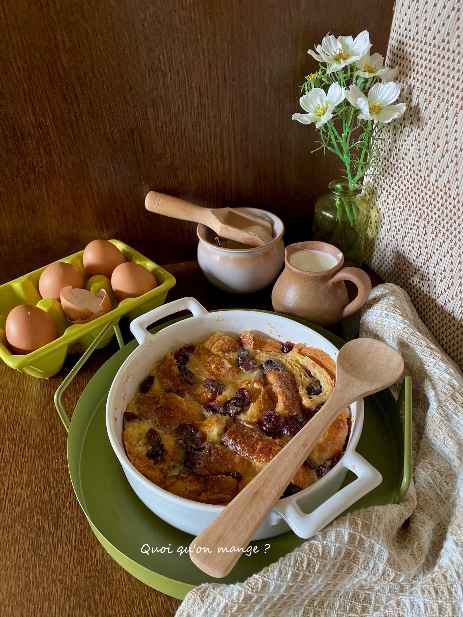 Qu Pudding Pudding facile aux croissants rassis – Recette de Christophe Michalak ...