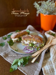 Mini Sandwich au Thon et au Wakamé [algue&nbsp;séchée]