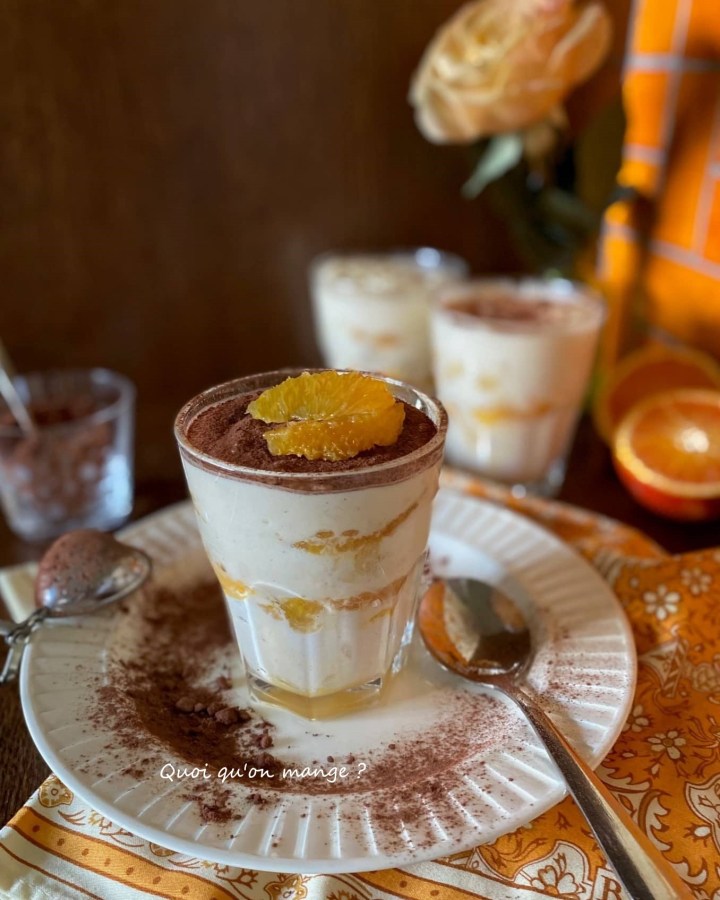 Tiramisù au panettone et aux oranges