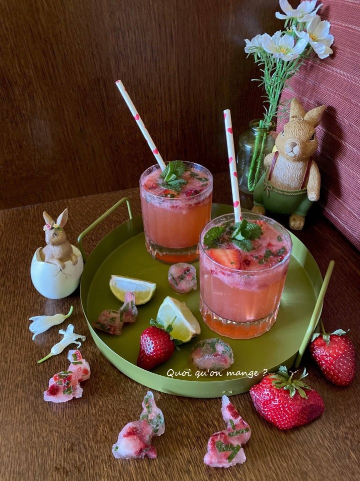 Cocktail Printanier aux Fraises